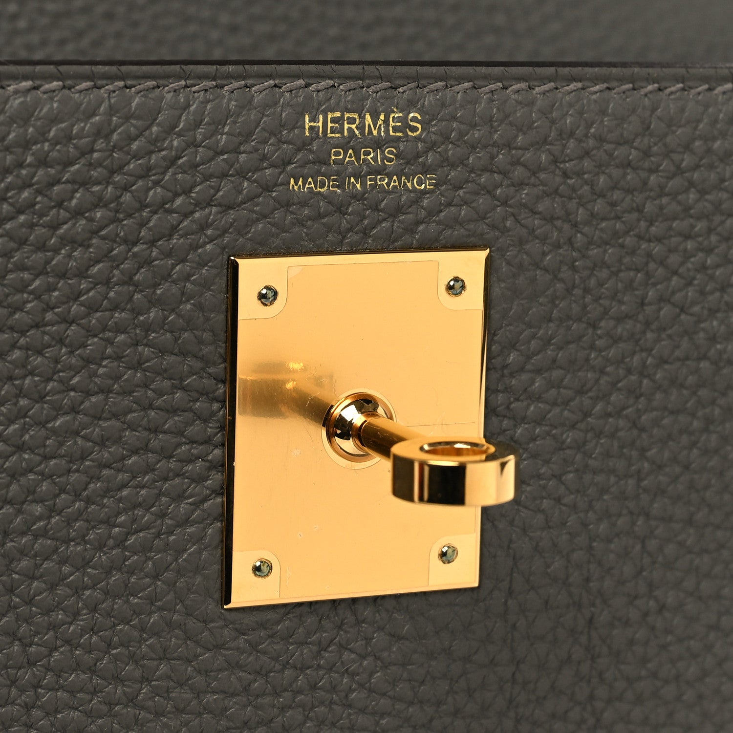 Hermes Togo Kelly Retourne 28 Gris Meyer 6 of 13