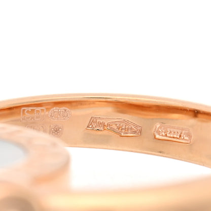 Bulgari 18K Rose Gold Mother of Pearl Black Onyx BVLGARI BVLGARI Ring 49 4.75 5 of 5