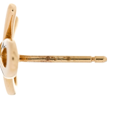 Tiffany 18K Yellow Gold Bow Earrings 4 of 5
