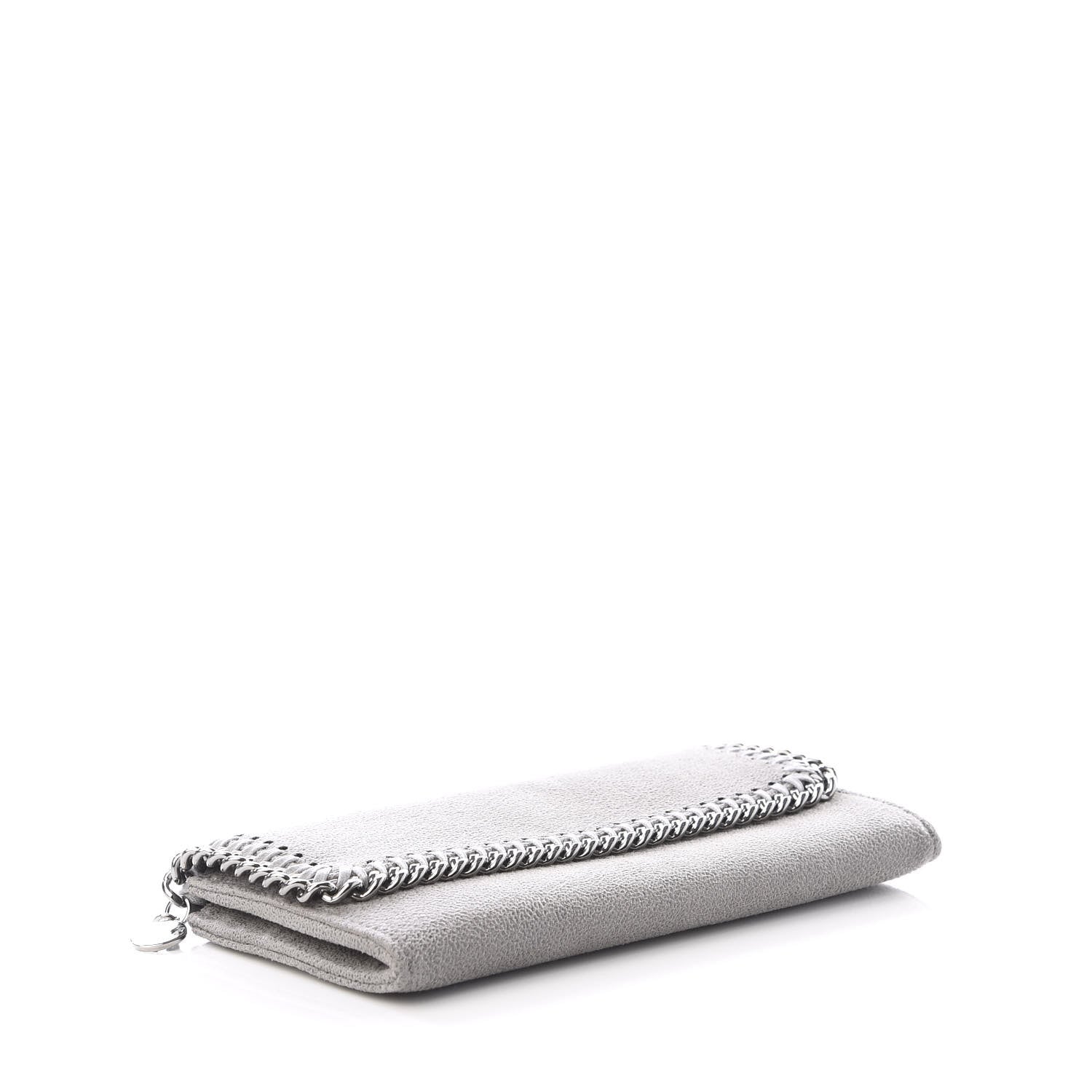 Stella McCartney Shaggy Deer Falabella Flap Wallet Grey 3 of 8