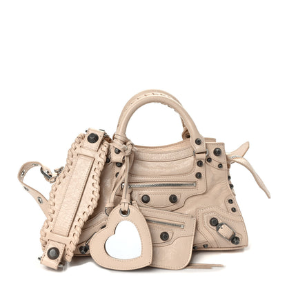 Balenciaga Agneau Arena Neo Cagole Handbag XS Sand Beige 1 of 9