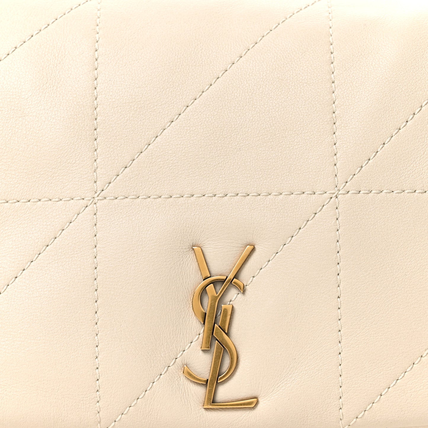 Lambskin Matelasse Monogram Mini Jamie 4.3 Crema Soft