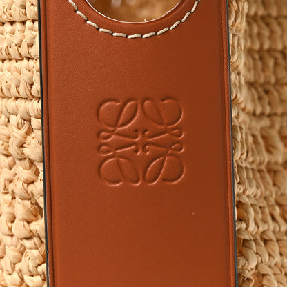 Loewe Raffia Calfskin Balloon Bucket Bag Natural Tan 6 of 10