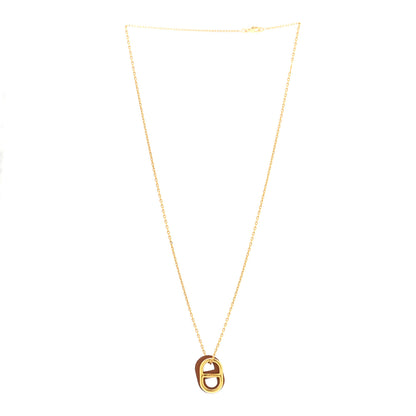 Hermes Swift O'Maillon Pendant Necklace Gold 3 of 6