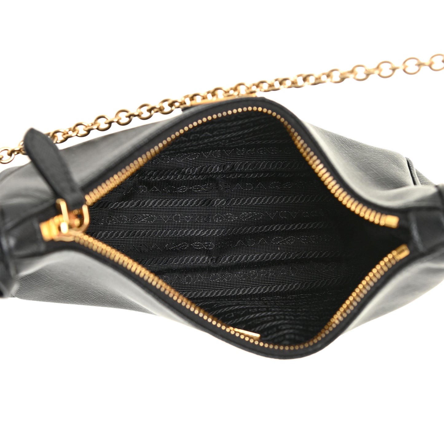 Saffiano Lux Re-Edition 2005 Shoulder Bag Black