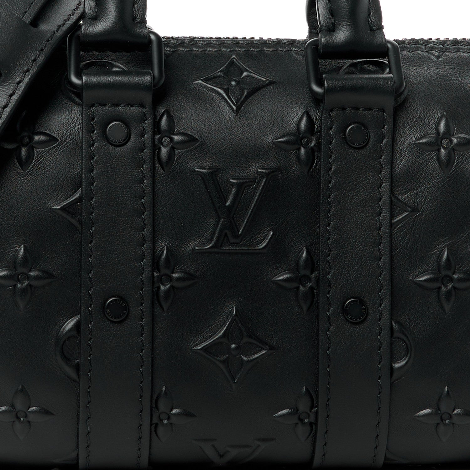 Louis Vuitton Monogram Seal Keepall XS Black 7 of 10