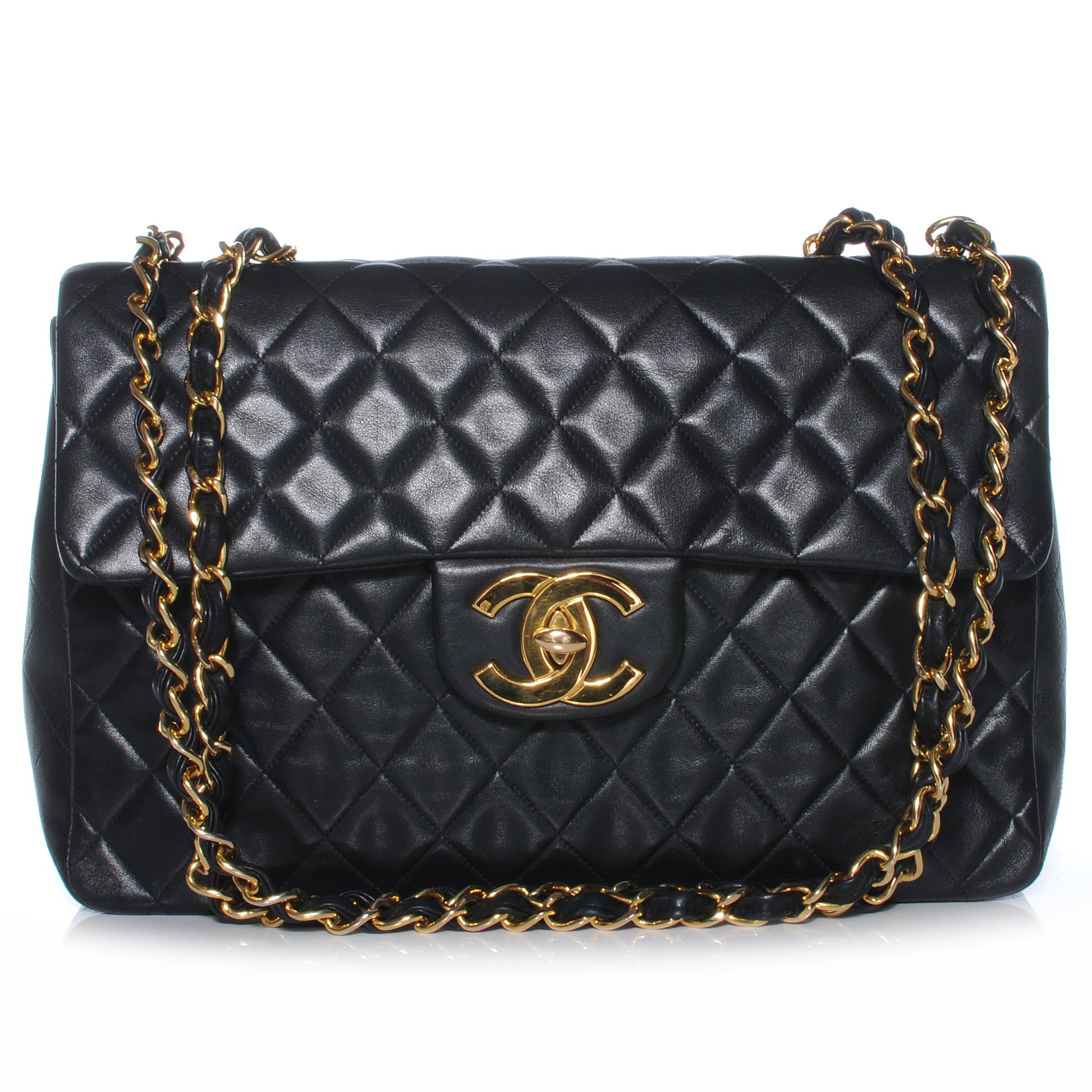 Chanel Lambskin XL Jumbo Flap Black 1 of 9