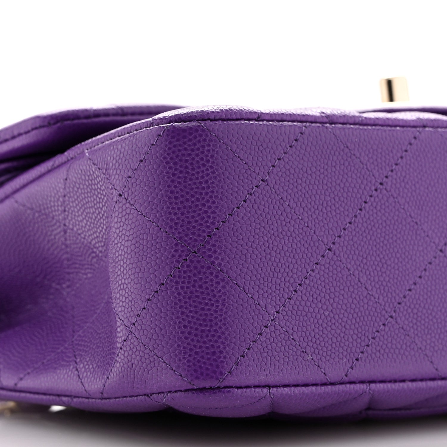 Chanel Caviar Quilted Small Double Flap Dark Purple 9 of 11