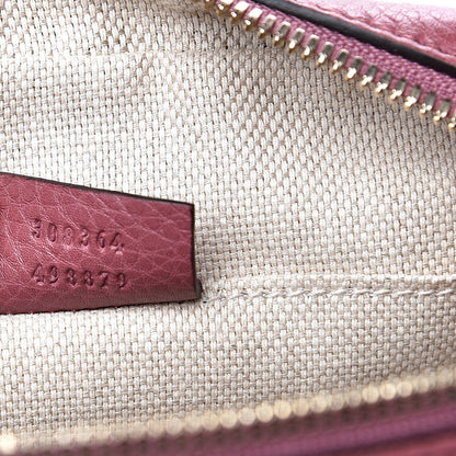 Gucci Pebbled Calfskin Small Soho Disco Bag Peonia Flower 6 of 8