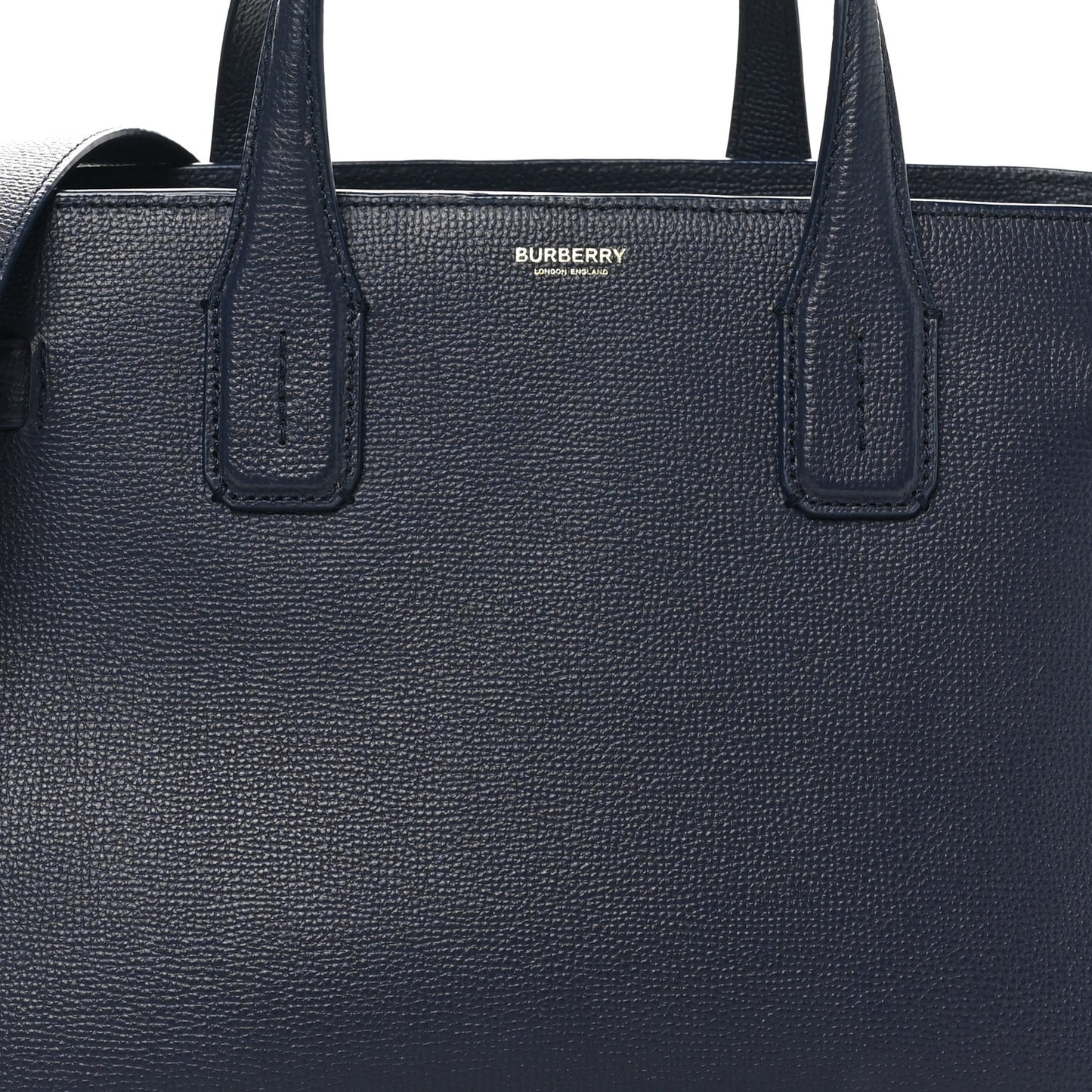 Derby Calfskin Vintage Check Medium Banner Tote Regency Blue