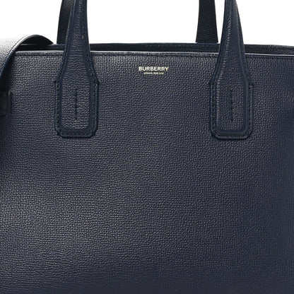 Burberry Derby Calfskin Vintage Check Medium Banner Tote Regency Blue 7 of 9