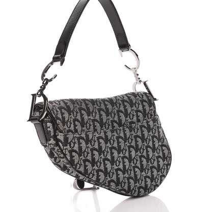Christian Dior Monogram Saddle Bag Black 3 of 20