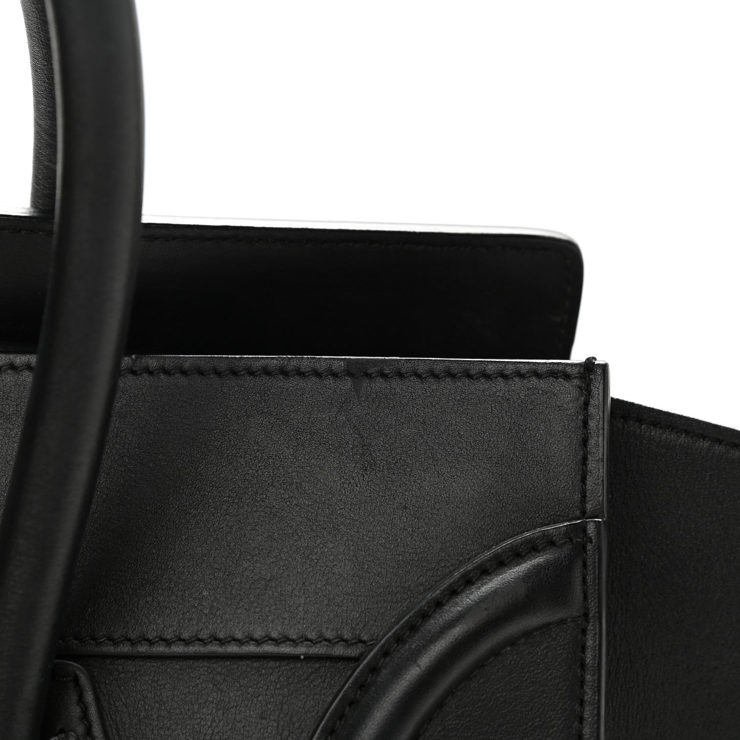 Smooth Calfskin Mini Luggage Black