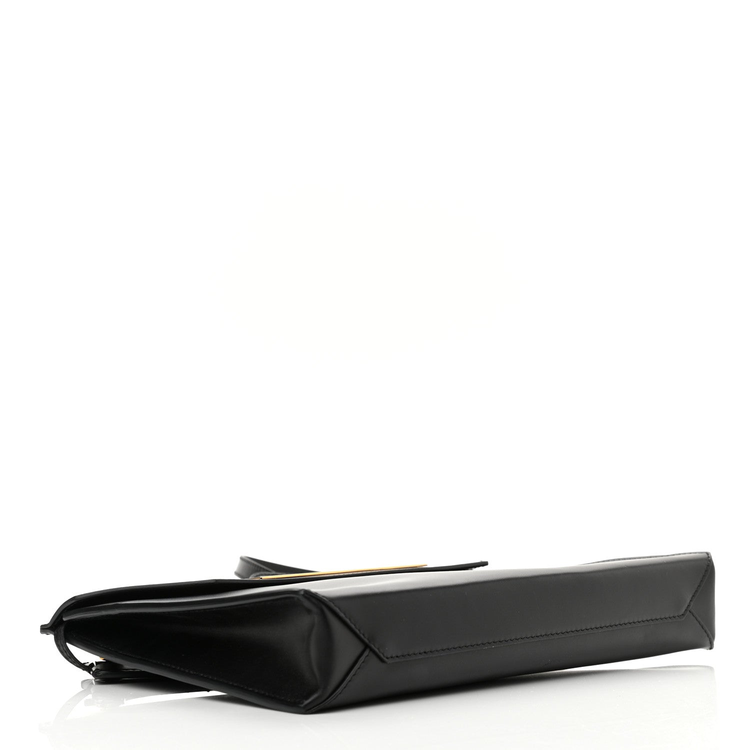 Balenciaga Calfskin Cable Flap Clutch Black 4 of 11