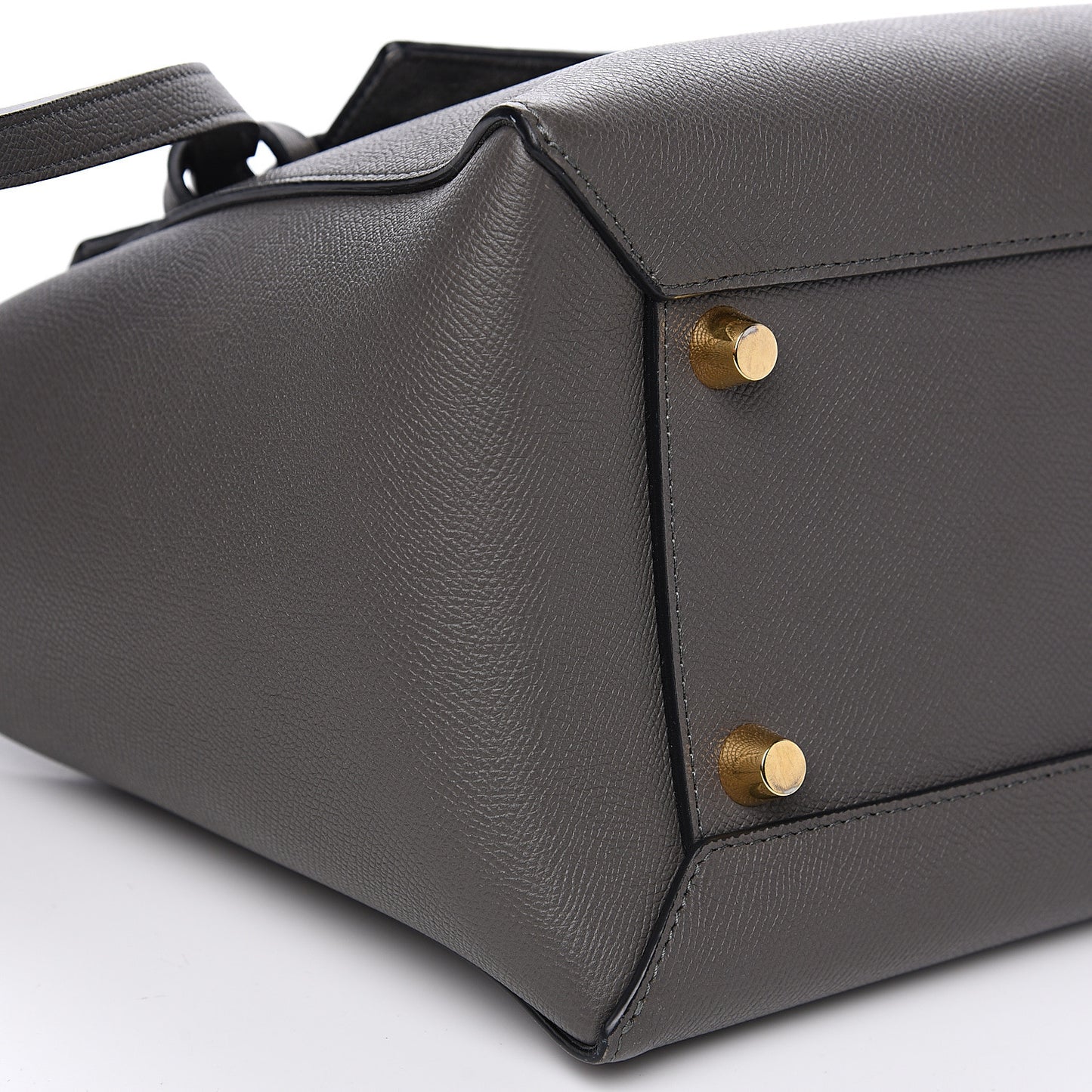Grained Calfskin Mini Belt Bag Grey