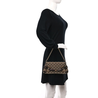 Gucci Monogram Small Horsebit Chain Clutch Purple 3 of 10