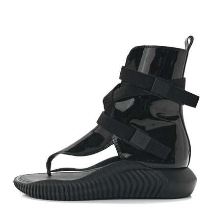 Louis Vuitton Patent Monogram LV Bahia Brazil Sandal 39 Black 1 of 7