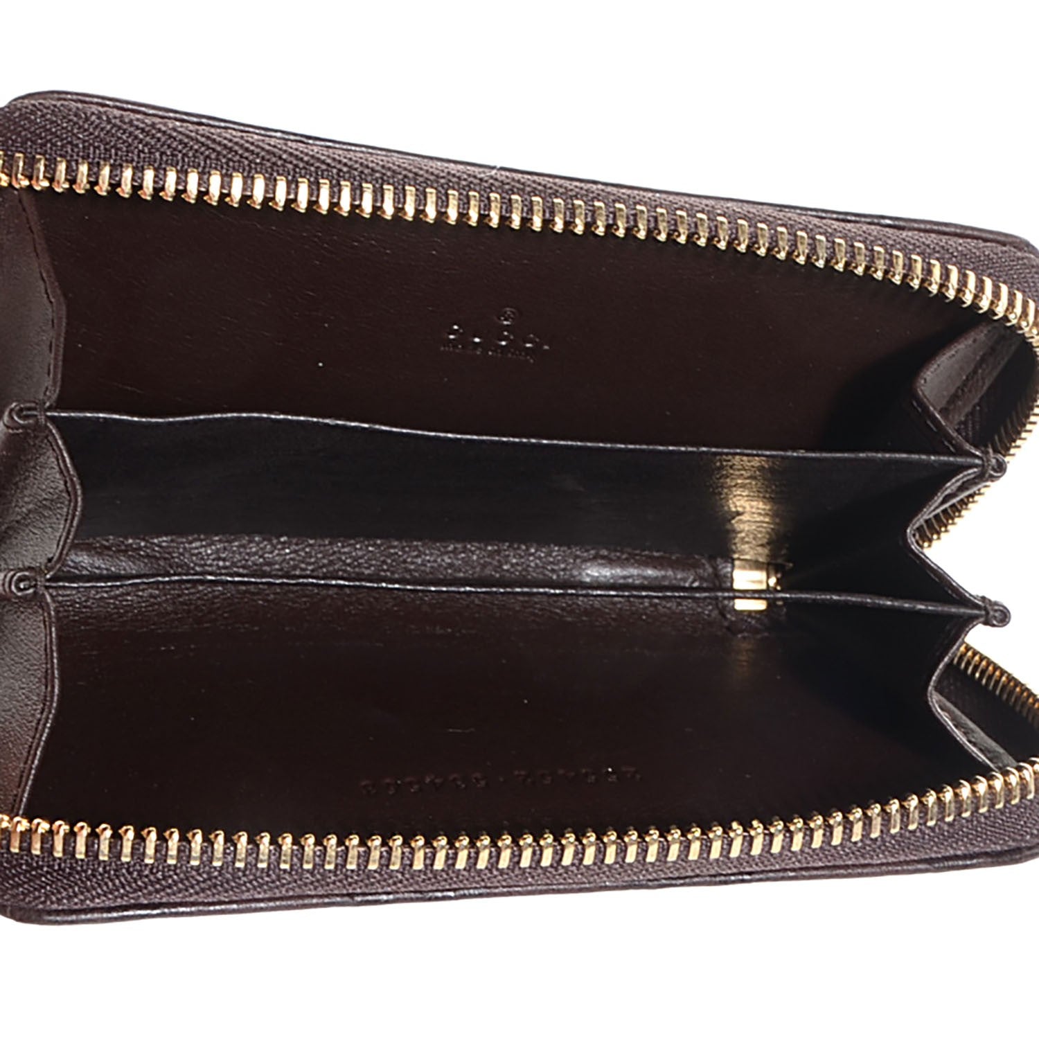 Gucci Guccissima Zip Around Card Case Chocolate 6 of 8