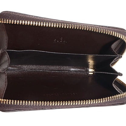 Gucci Guccissima Zip Around Card Case Chocolate 6 of 8