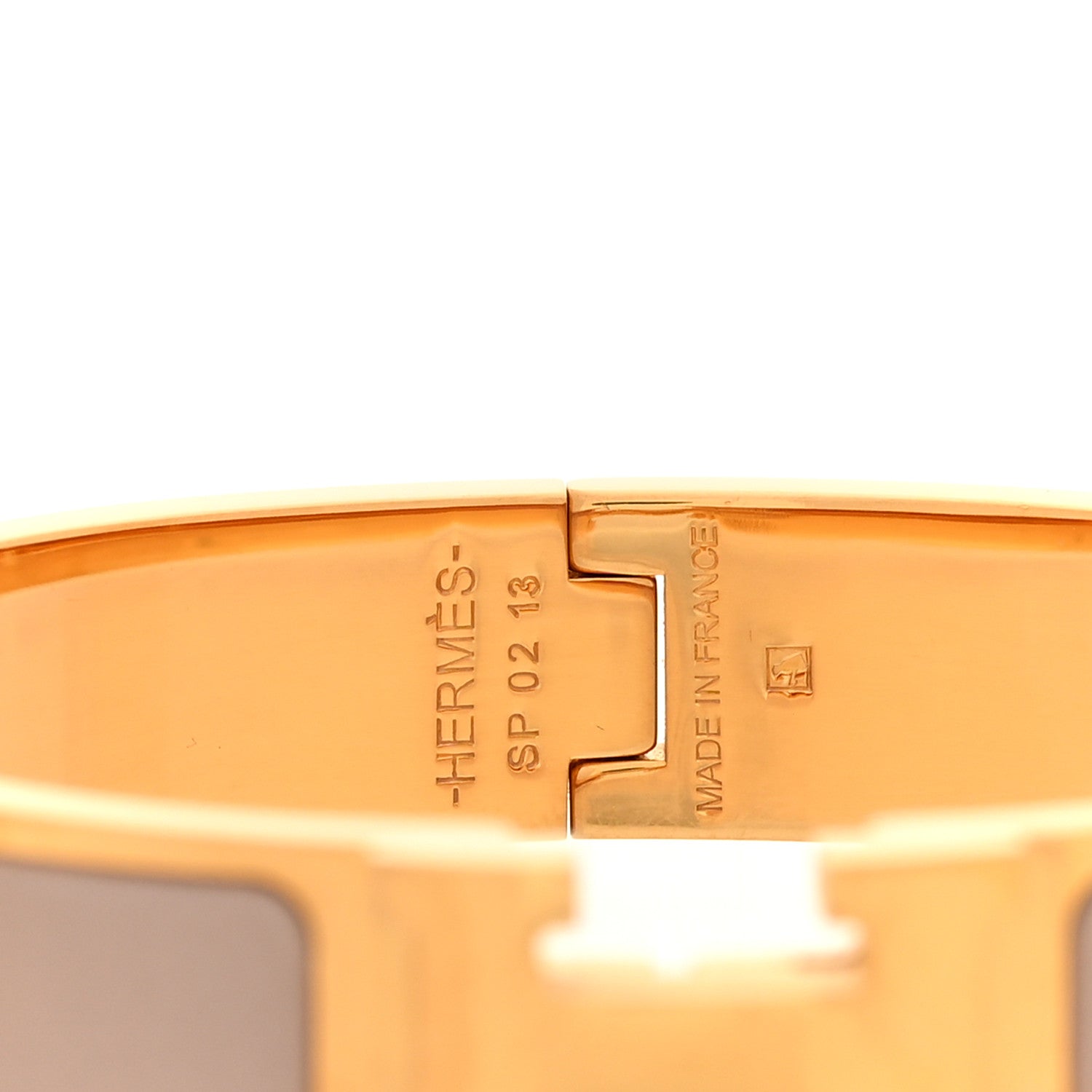 Hermes Enamel Narrow Clic Clac H Bracelet PM Marron Glace 4 of 5