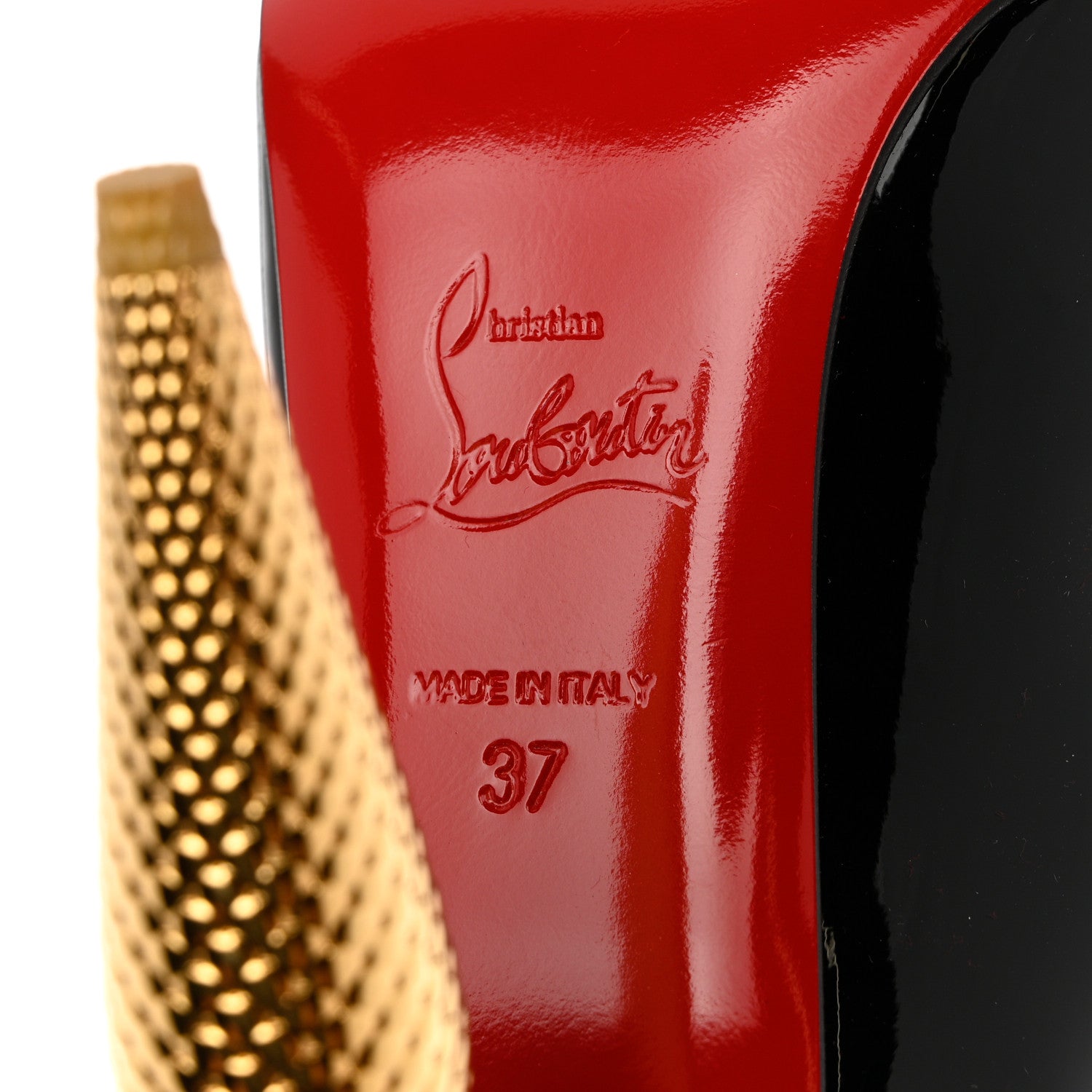 Christian Louboutin Patent Lipchick 100 Pumps 37 Black 7 of 11