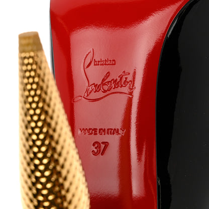 Christian Louboutin Patent Lipchick 100 Pumps 37 Black 7 of 11