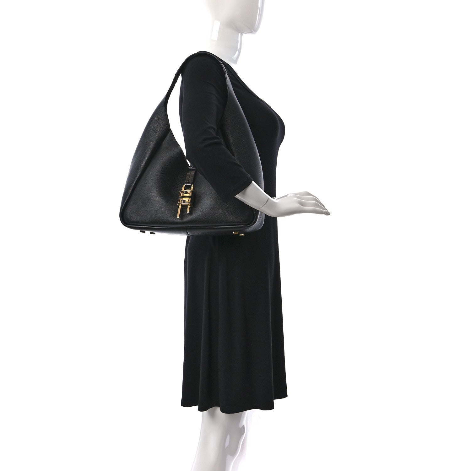 Givenchy Calfskin Medium G-Lock Hobo Black 2 of 13