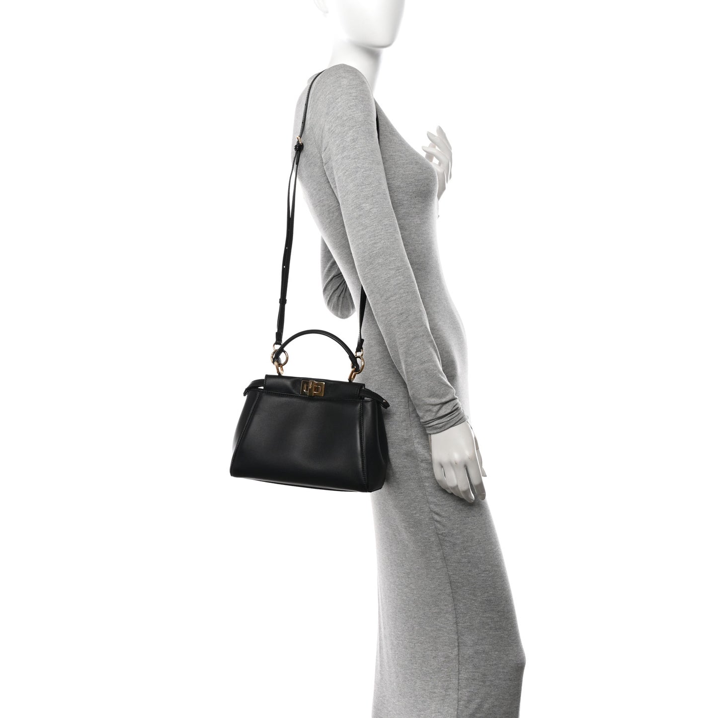 Nappa Mini Peekaboo Iconic Satchel Black