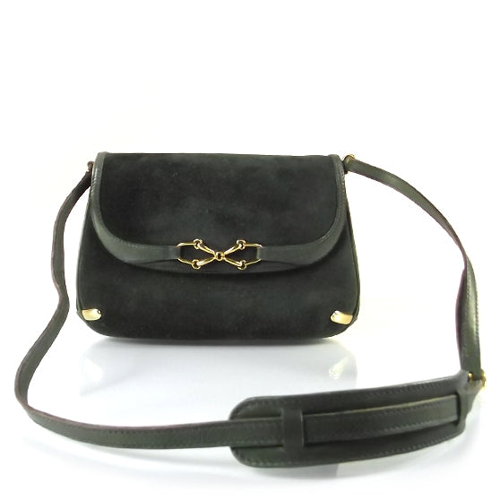 Suede Shoulder Bag Green