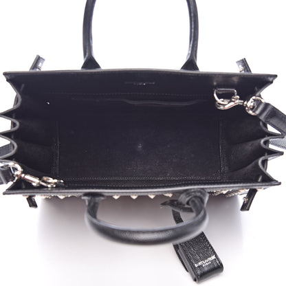 Saint Laurent Calfskin Studded Nano Sac De Jour Black 5 of 15