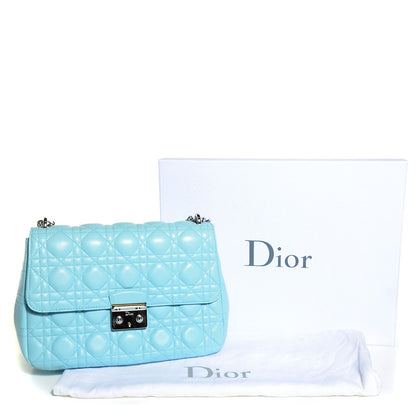 Christian Dior Lambskin Cannage Large Miss Dior Flap Cupcake Blue 4 of 9