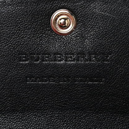 Burberry Calfskin House Check Chesam Card Case Black 6 of 8