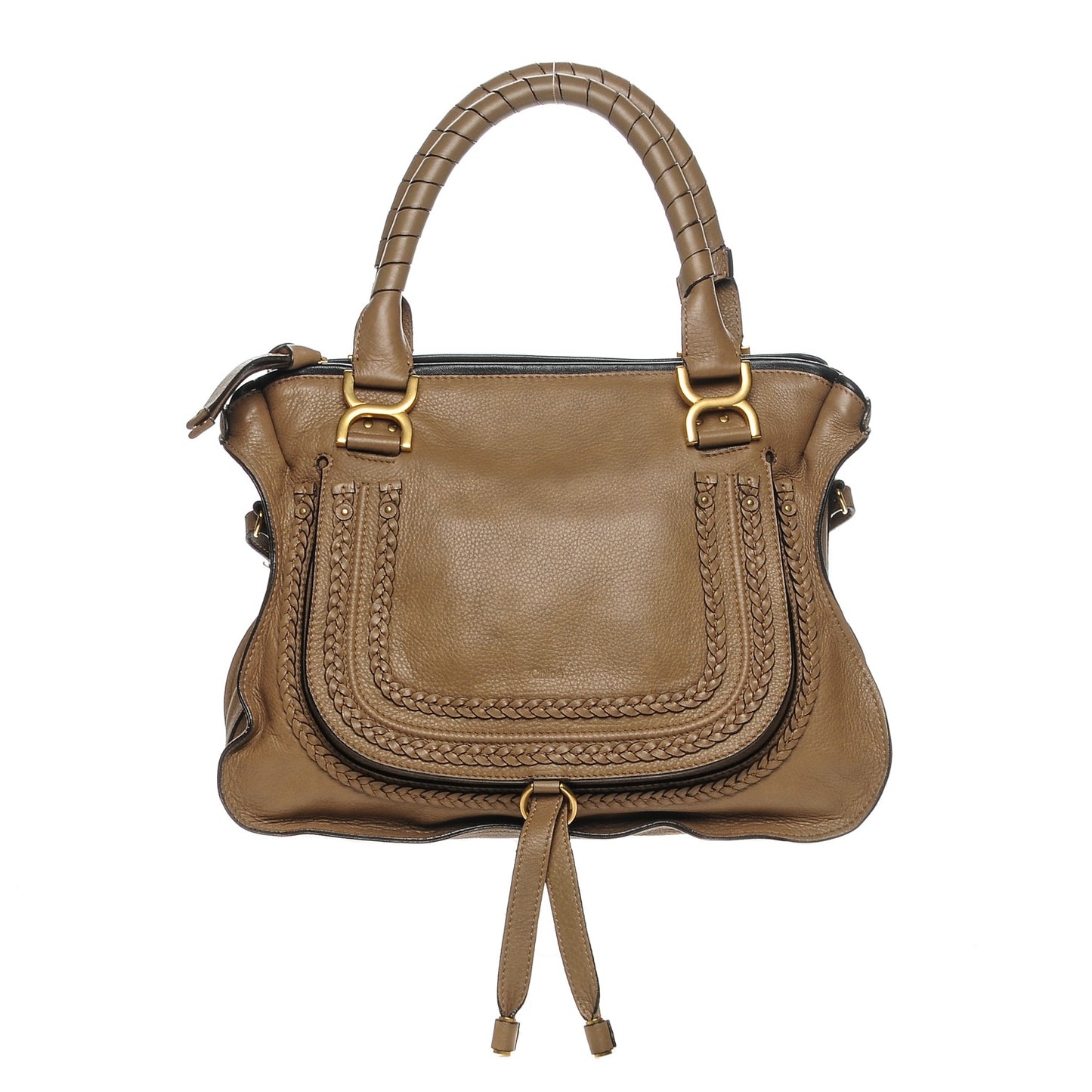 Calfskin Medium Marcie Satchel Nut