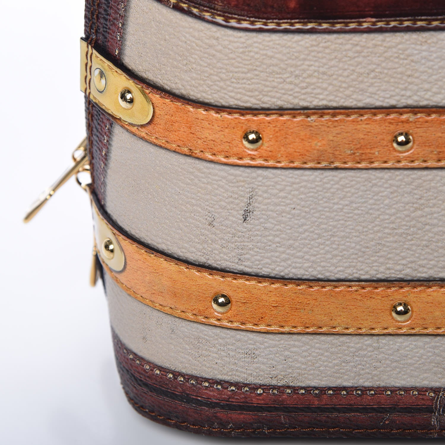 Louis Vuitton Transformed Canvas Time Trunk Alma BB Beige 9 of 11