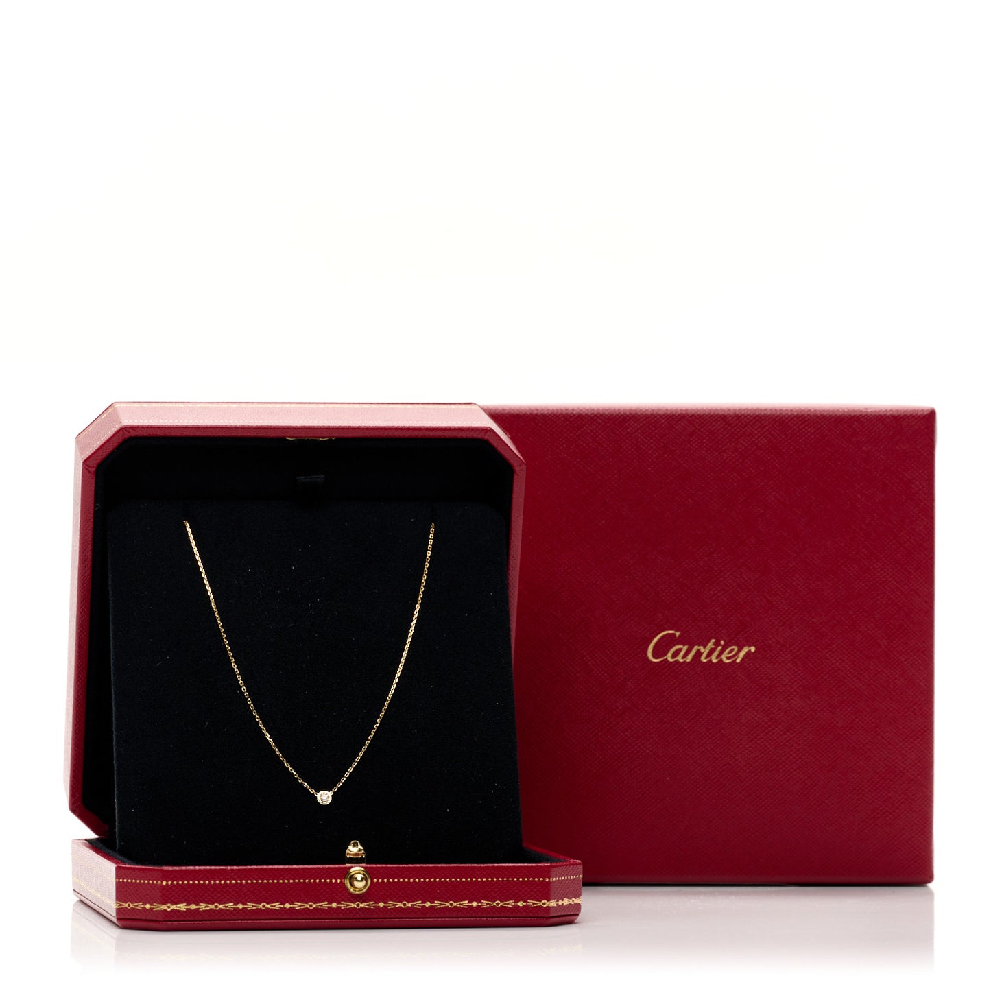 18K Yellow Gold Diamond XS D'Amour Pendant Necklace