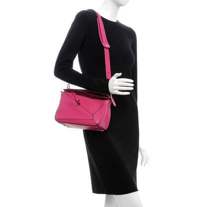 Loewe Calfskin Small Puzzle Bag Fuchsia 2 of 8