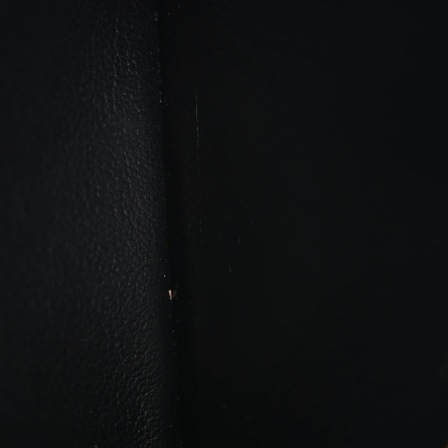 Calfskin 5 Fragments Zip Pouch Card Holder Black