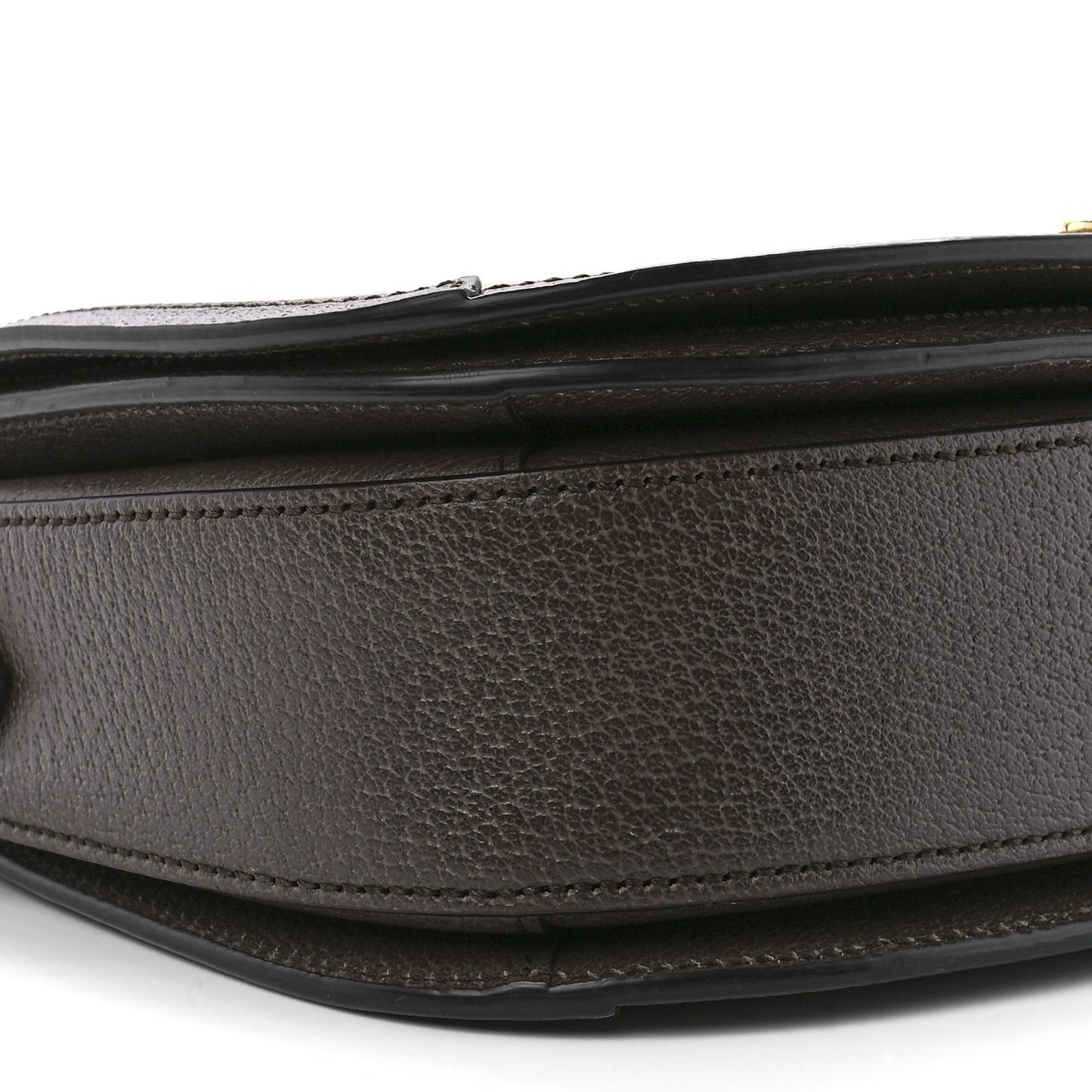 GG Supreme Monogram Web Small Ophidia Flap Messenger Bag Brown