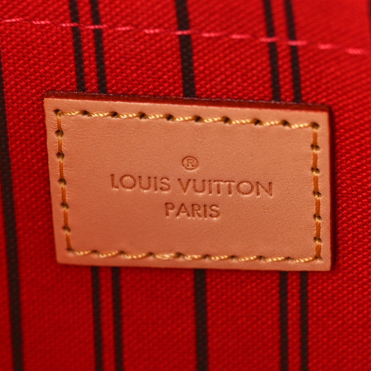 Monogram Neverfull MM GM Pochette Cherry