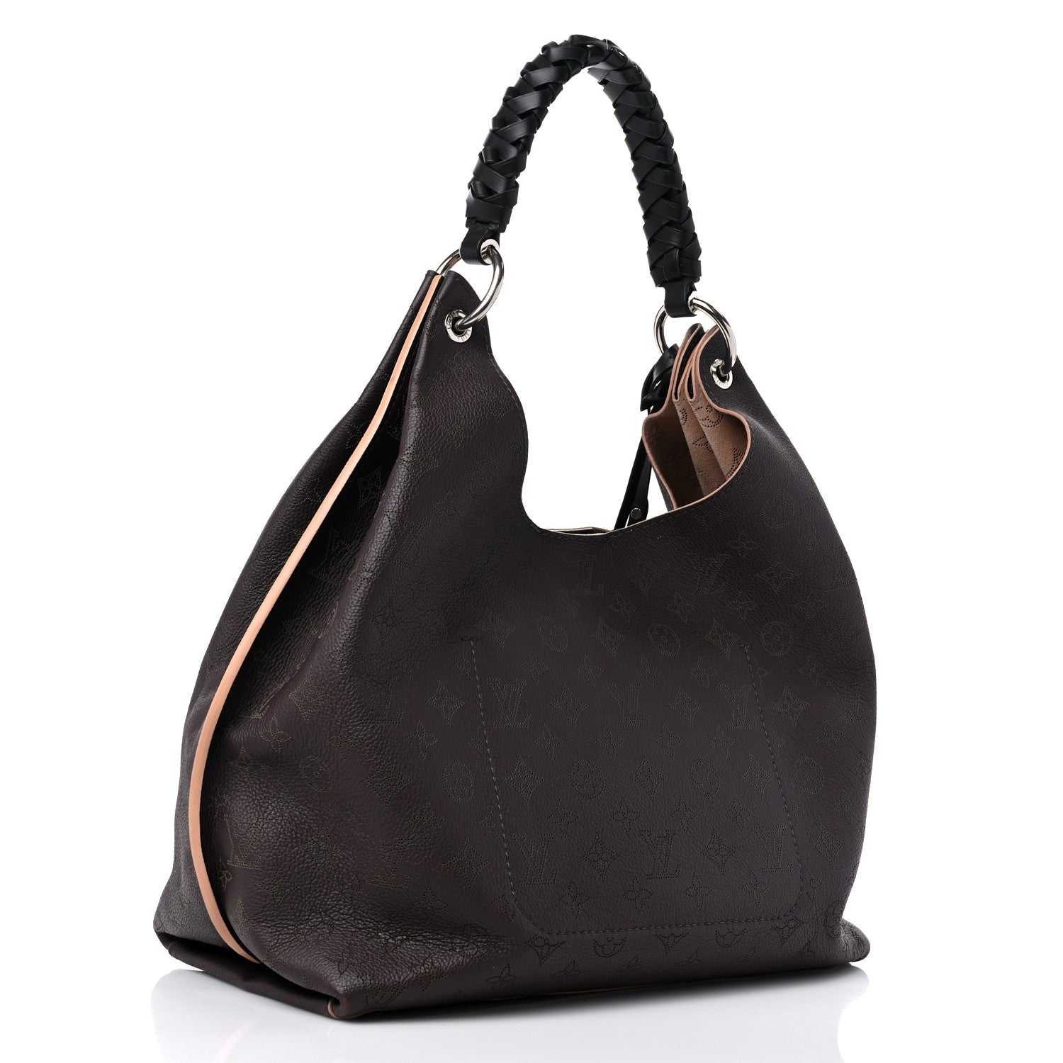 Louis Vuitton Mahina Carmel Hobo Chocolate 3 of 10