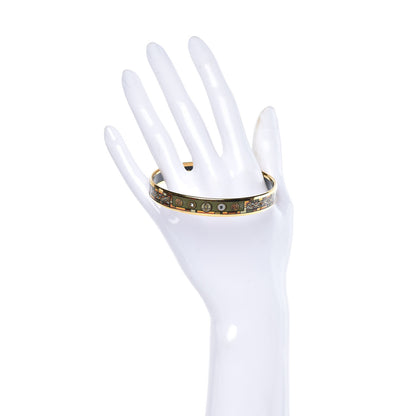 Hermes Enamel Printed Narrow Bracelet 70 2 of 5