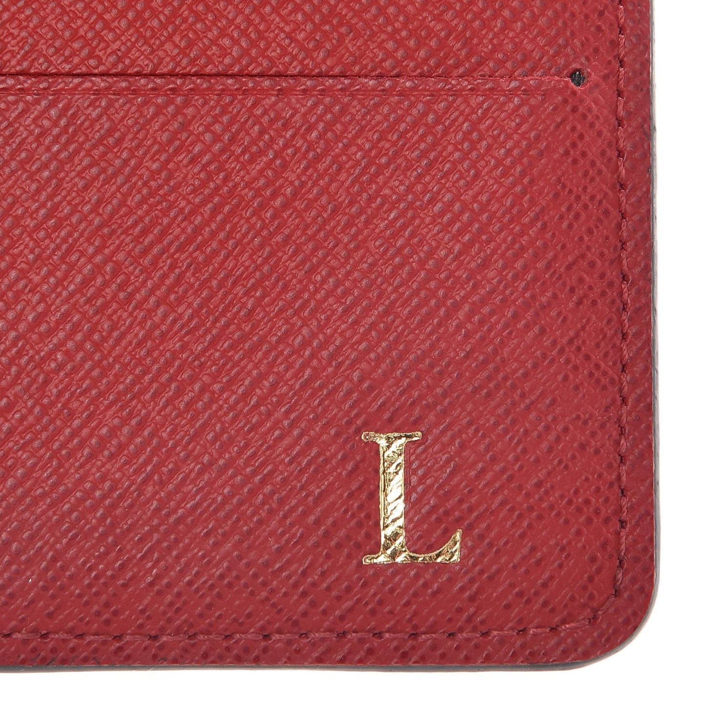 Damier Ebene Josephine Wallet Red