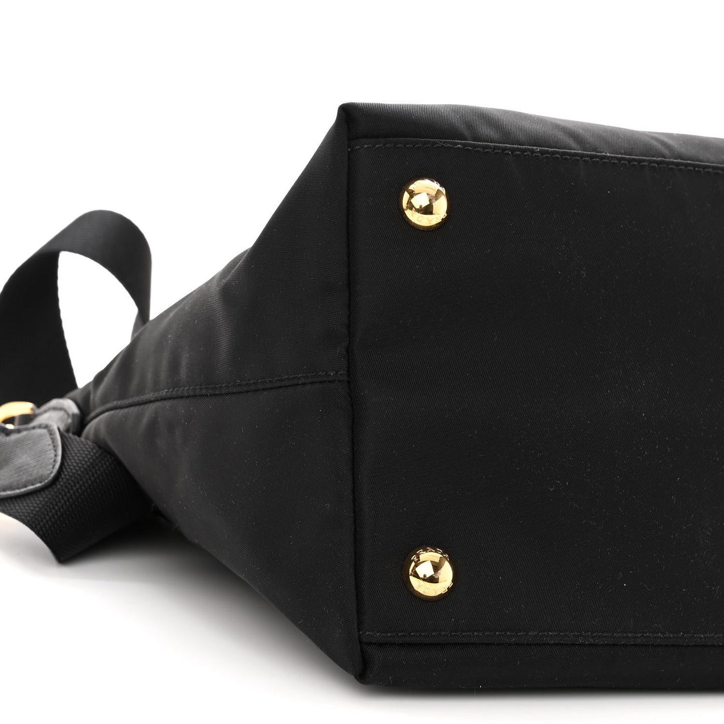 Tessuto Nylon Saffiano Small Satchel Black