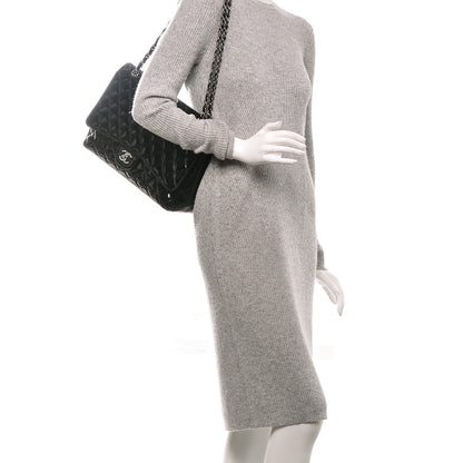Chanel Patent Quilted Maxi Single Flap Black 2 of 7