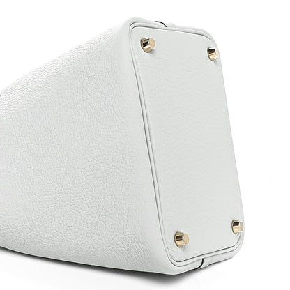 Hermes Taurillon Clemence Picotin Lock 18 PM Bleu Pale 9 of 11