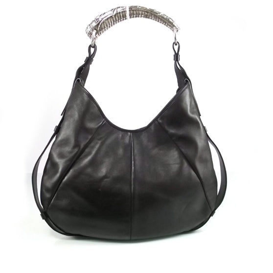 Saint Laurent Leather Mombasa Hobo Black 1 of 8