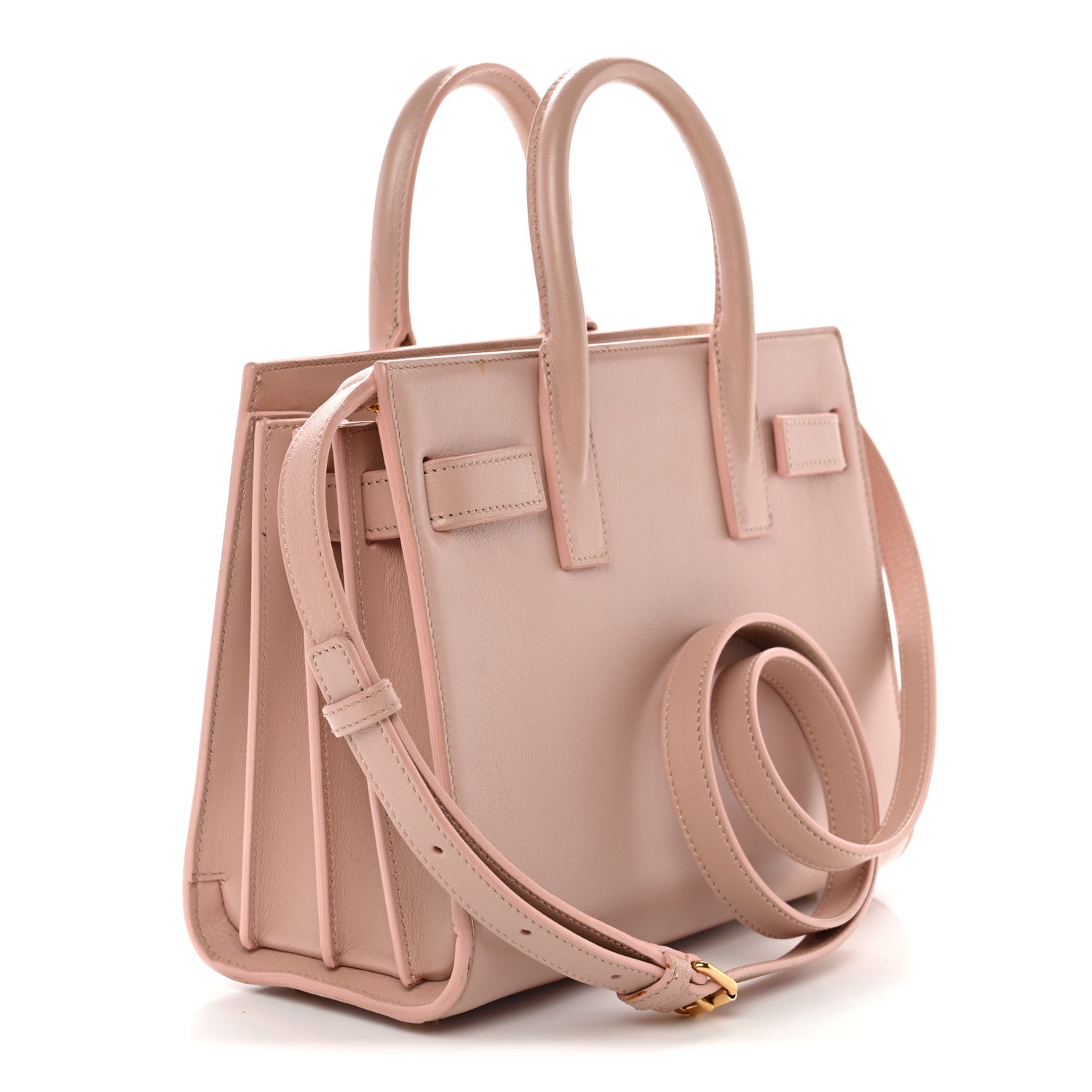 Saint Laurent Calfskin Nano Sac De Jour Pale Pink 3 of 11