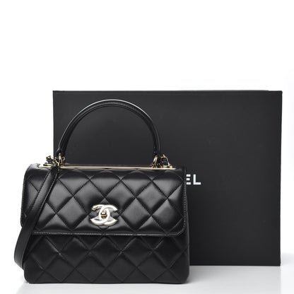 Chanel Lambskin Quilted Small Trendy CC Dual Handle Flap Bag Black 11 of 11