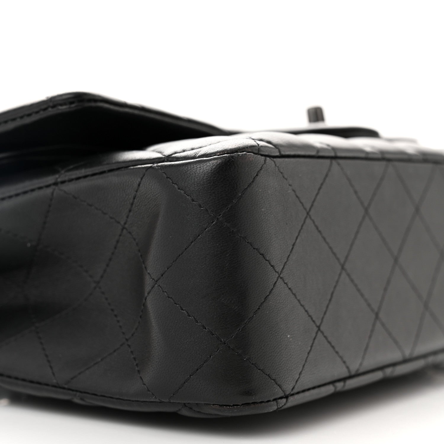Chanel Lambskin Quilted Medium Double Flap So Black 9 of 11