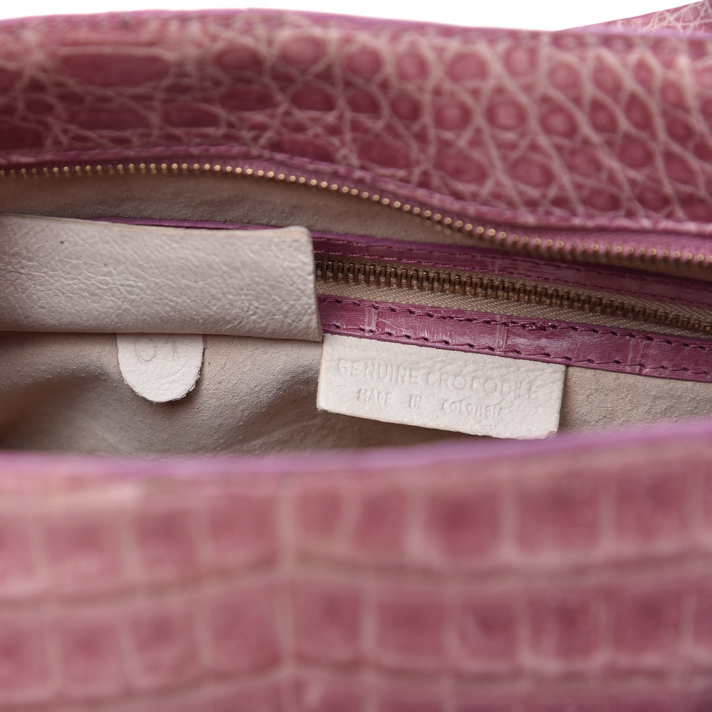 Crocodile Woven Shoulder Bag Pink